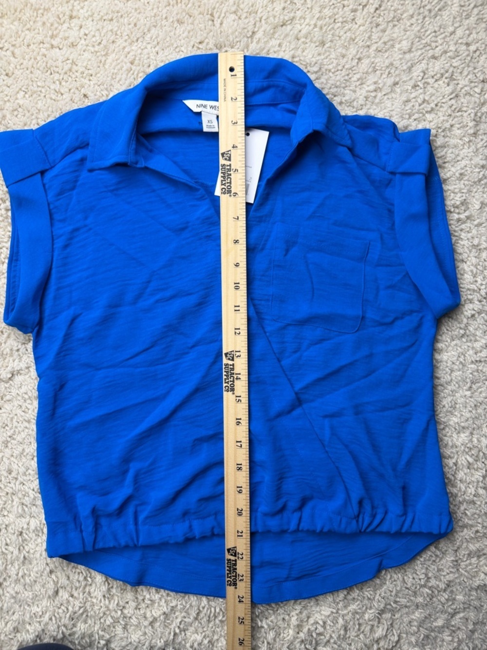 Nine West Women's XS Blue Blouse NWT - Picture 5 of 5